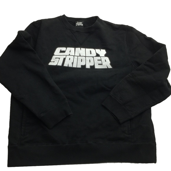 Candy Stripper Tokyo Japan Black L/S Sweater Sz M - Picture 1 of 6